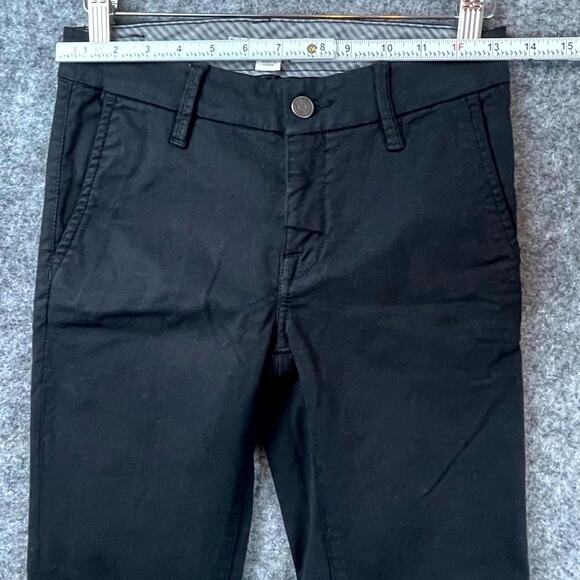 Joie Jeans Trouser Skinny Pants Womens 23 Black Cotton Stretch Mid-Rise Pockets - Picture 5 of 9